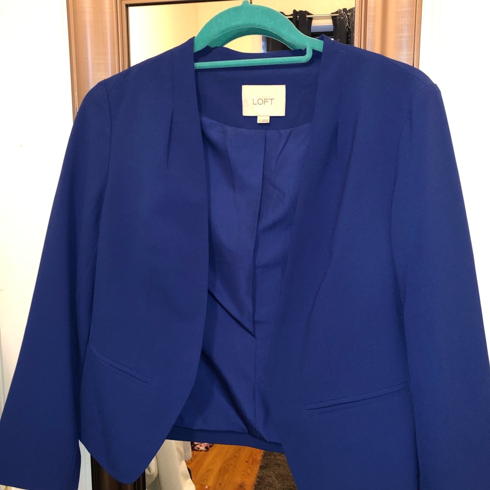 Royal blue blazer from Loft - size small